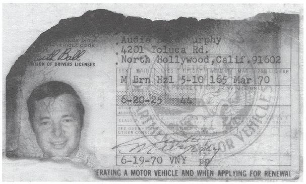 audie murphy - drivers license
