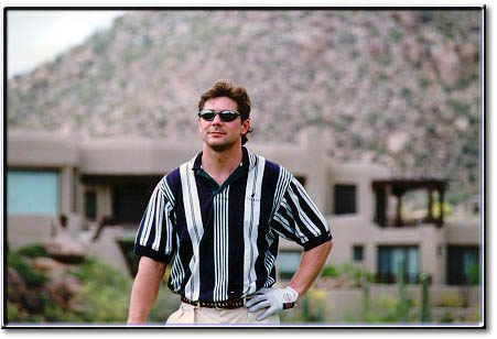 BT golfing at Troon Arizona in 1998