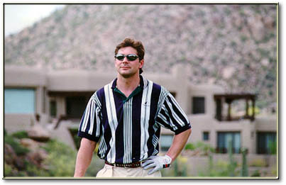 BT golfing at Troon CC in Scottsdale Arizona 1998