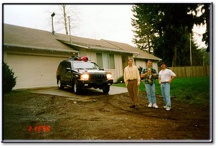 Brook Lang, Dave, Steve Bohrer - leaving for Whistler