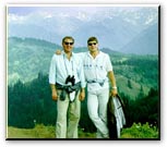 Dr. Peter Taylor & son Brian Taylor in Olympic Mountains in 1988