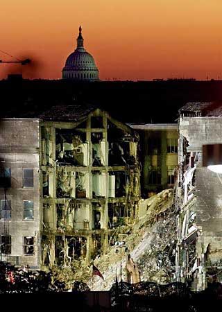 Pentagon bombed sunset