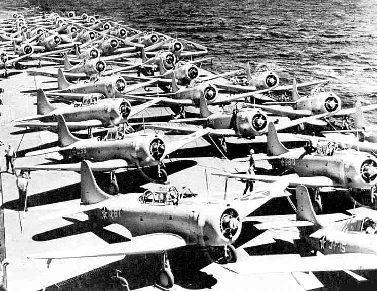 Flight deck of the USS YORKTOWN